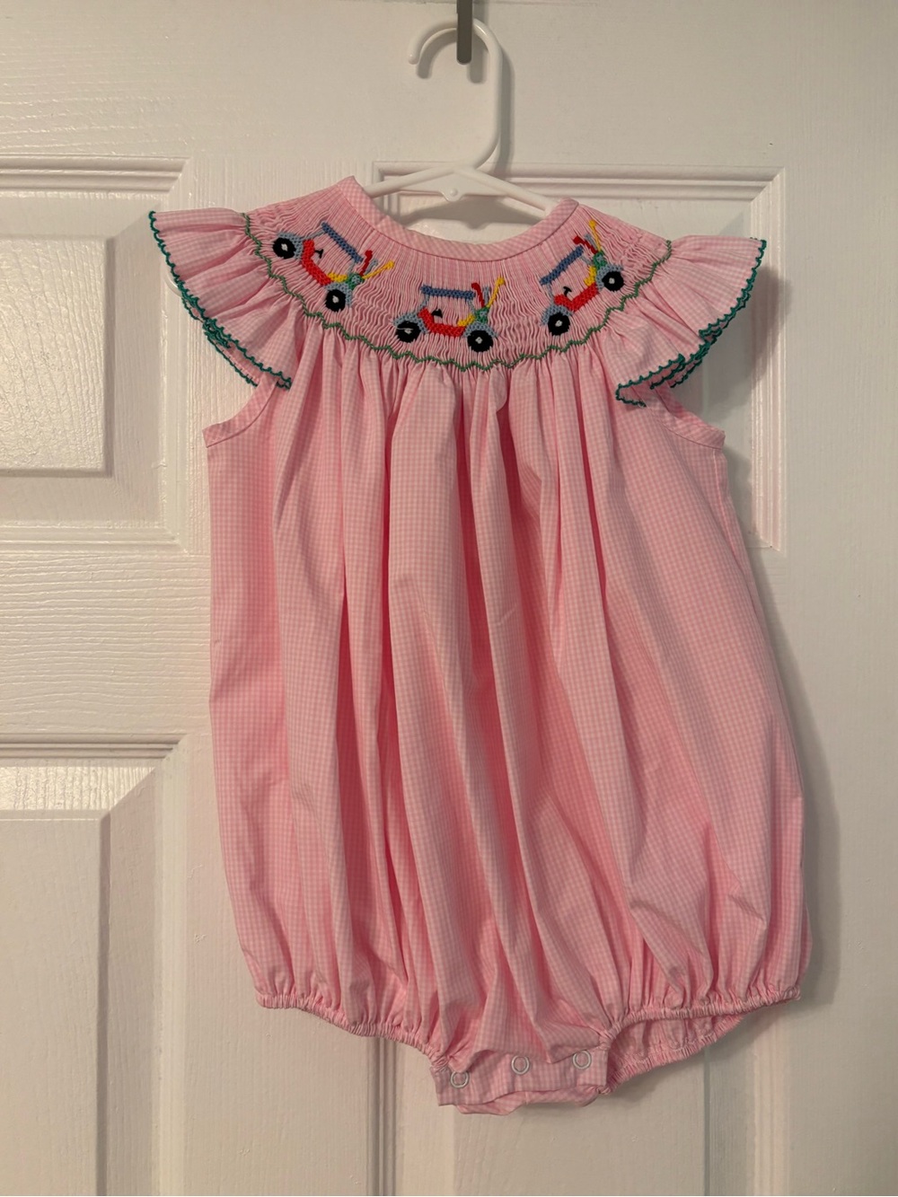 Stitchy Fish Smocked Golf Bubble